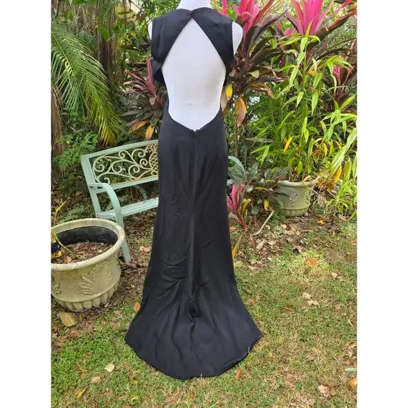 Pamella Roland Formal Dress Black Size 10 - Picture 2 of 5